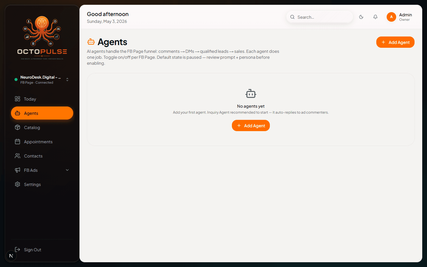 Octopulse — Multi-tenant AI Ops Platform — Tenant Workspace screenshot 7